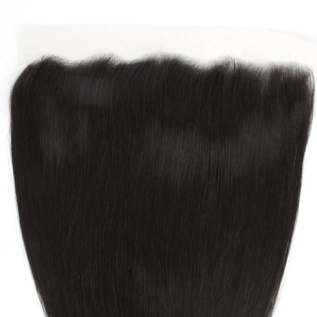 Brazilian Straight 13x4 Transparent Lace Human Hair Frontal Private Label