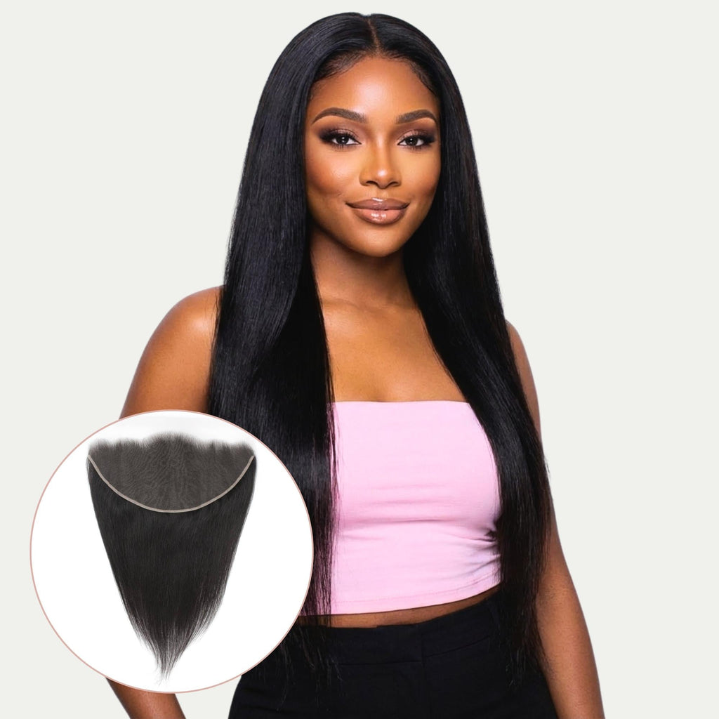 Straight 13x6 HD Lace Human Hair Frontal Private Label