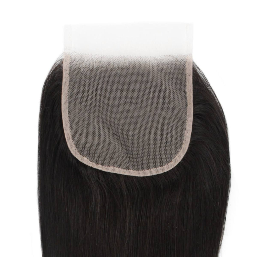 Straight 5x5 Transparent Lace Human Hair Closure Private Label