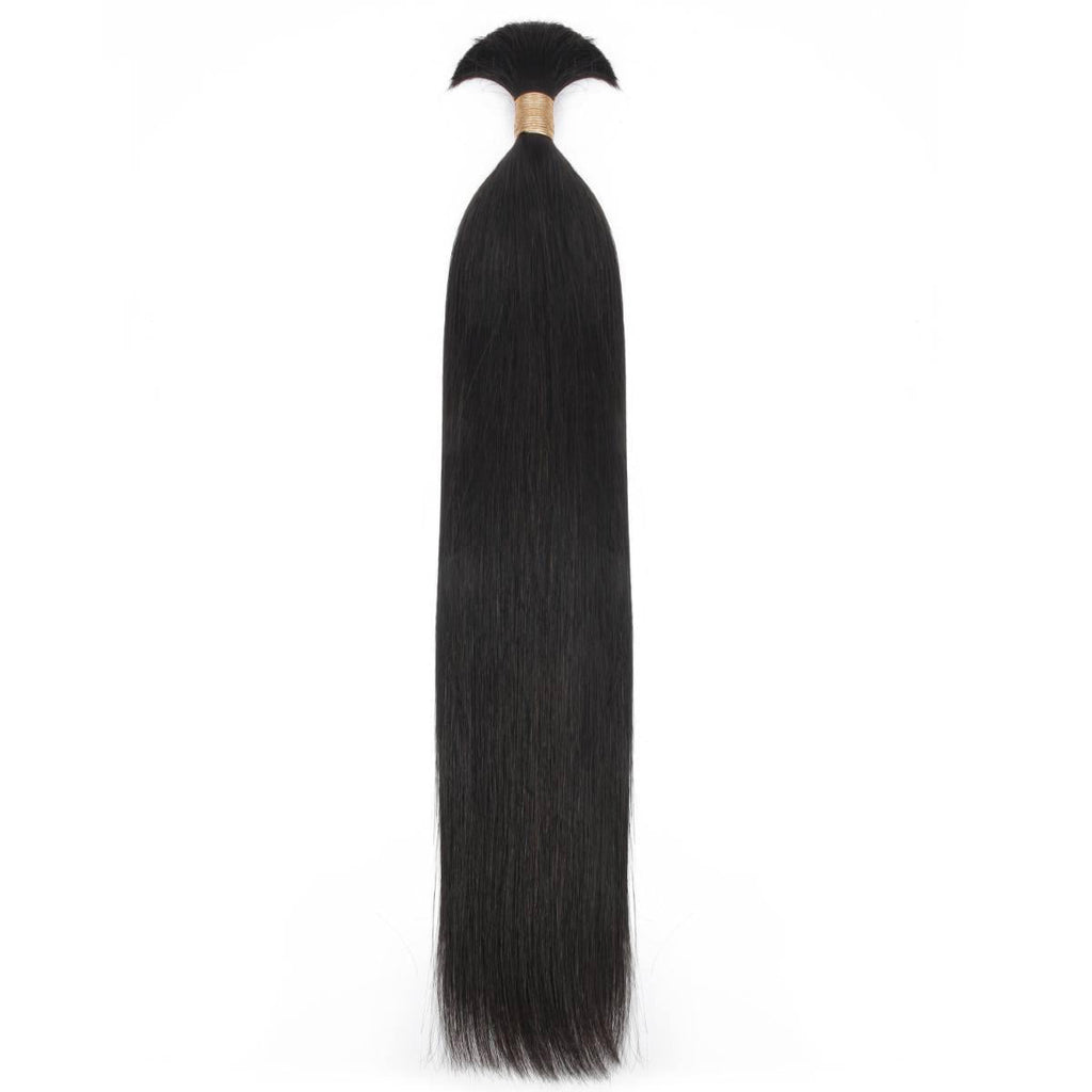 Straight Bulk 100% Human Braiding Hair Private Label