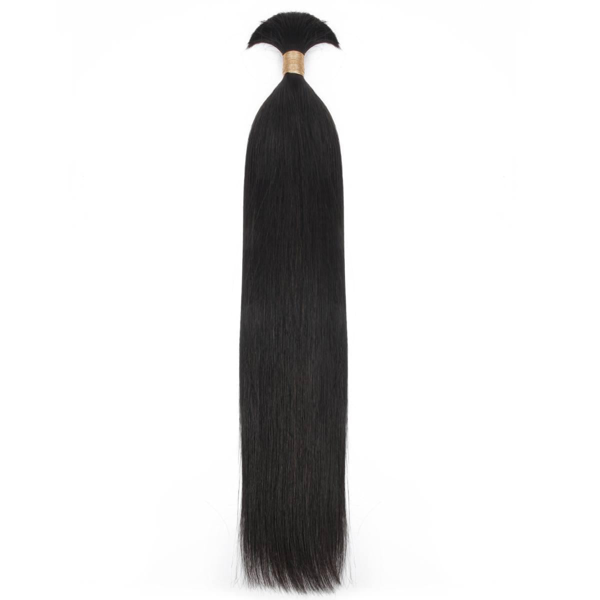 Straight Bulk 100% Human Braiding Hair Private Label
