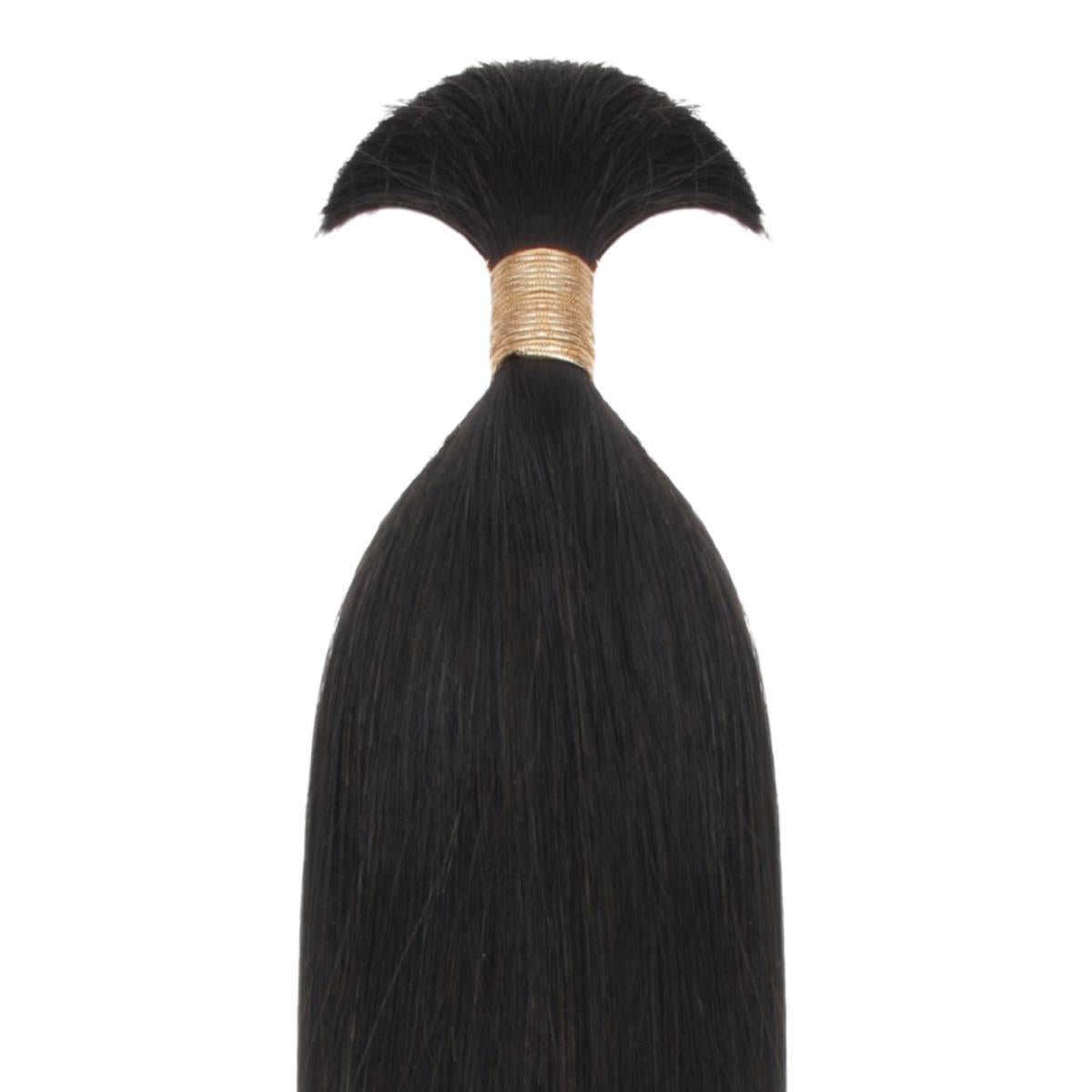 Straight Bulk 100% Human Braiding Hair Private Label