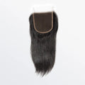 4.5x4.5 Upgrade Straight Free Part Transparent Lace Closure 1B Natural Black