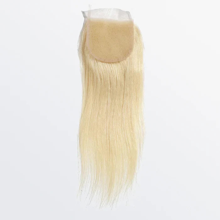 4x4 Straight Free Part 613 Blonde Transparent Lace Closure