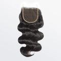 4.5x4.5 Upgrade Body Wave Free Part Transparent Lace Closure 1B Natural Black