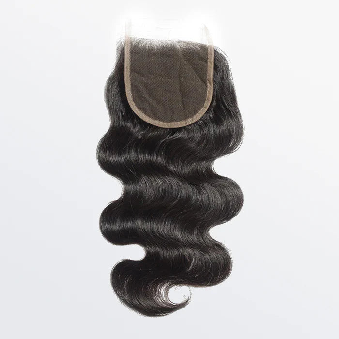 4.5x4.5 Upgrade Body Wave Free Part Transparent Lace Closure 1B Natural Black