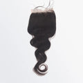 5x5 Body Wave Free Part Transparent Lace Closure 1B Natural Black