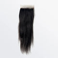 5x5 Straight Free Part Transparent Lace Closure 1B Natural Black