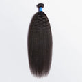 Kinky Straight Brazilian 100% Virgin Hair Bundles 1B Natural Black