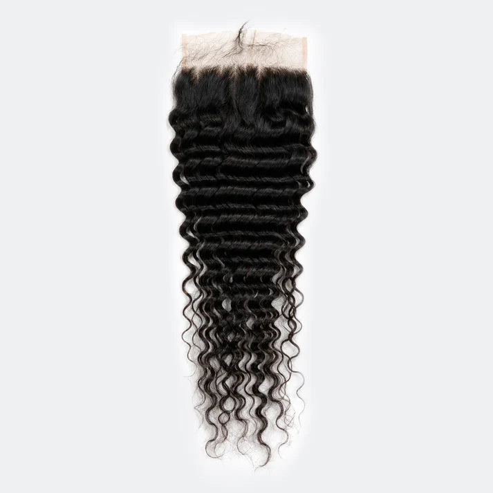 TedHair 5x5 HD Deep Wave Lace Closure – Free Part