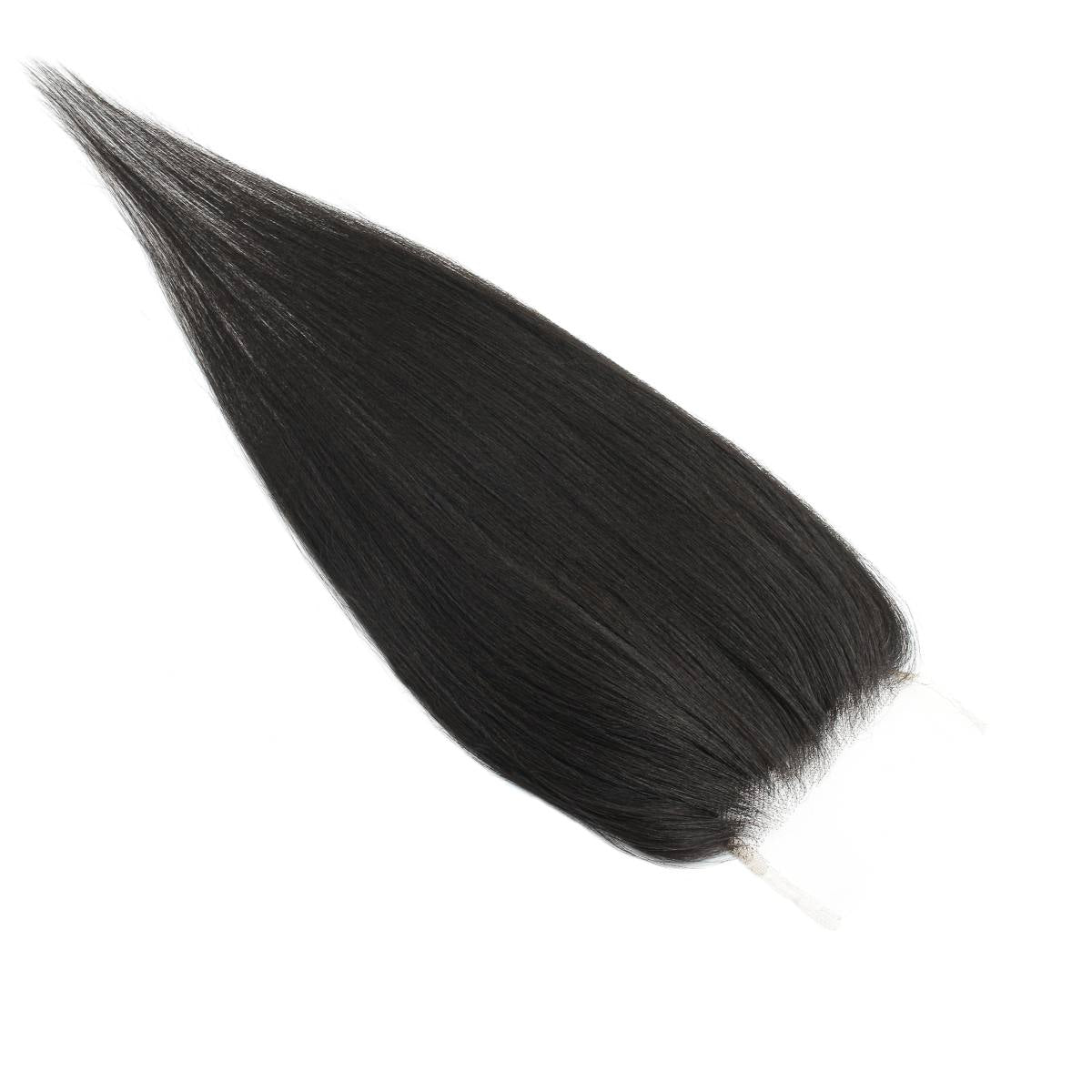 Yaki Straight 4x4 Transparent Lace Human Hair Closure Private Label