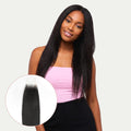 Yaki Straight 2x6 Transparent Lace Human Hair Closure Private Label