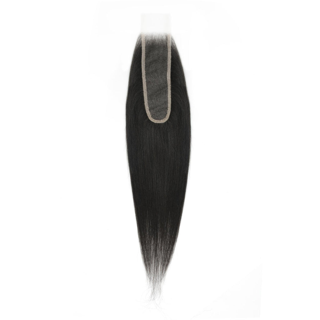 Yaki Straight 2x6 Transparent Lace Human Hair Closure Private Label