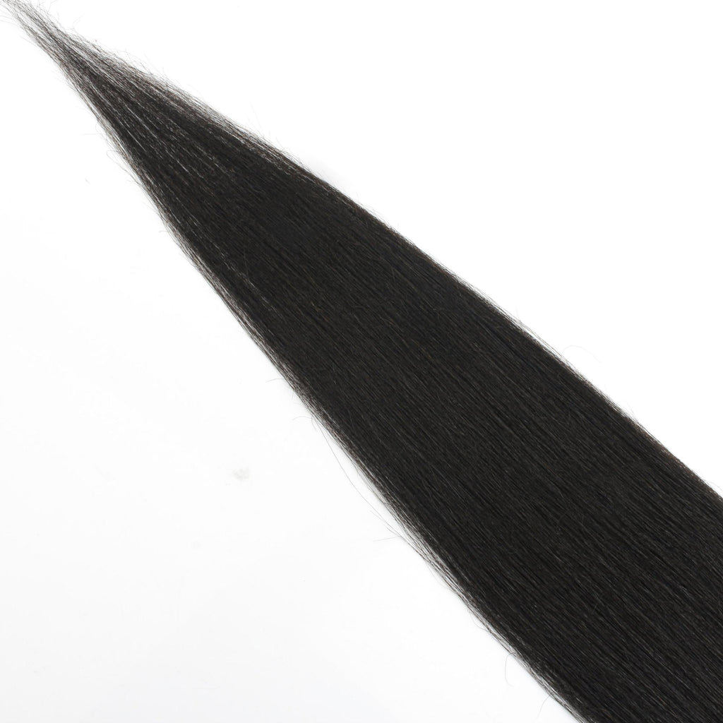 Yaki Straight 2x6 Transparent Lace Human Hair Closure Private Label