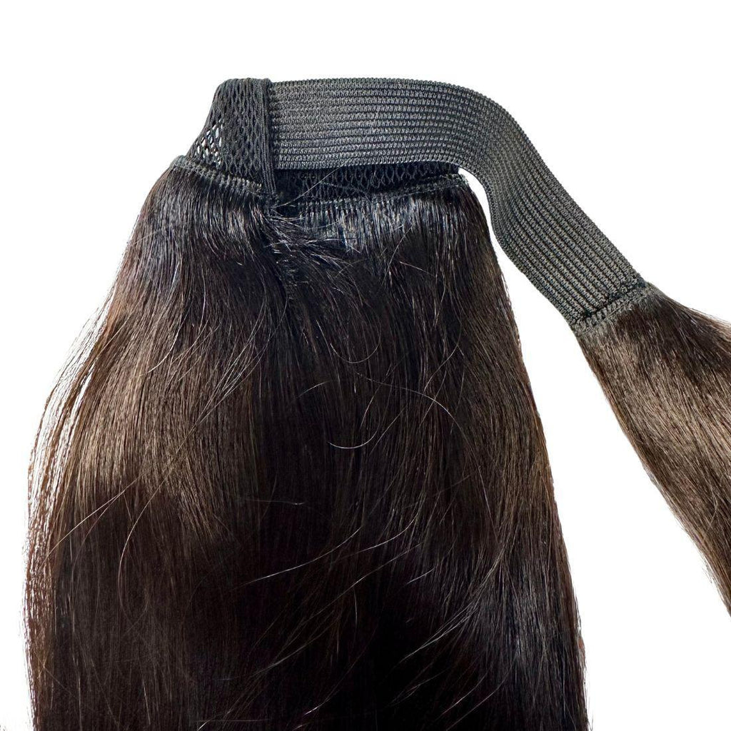 Natural Black 100% Human Hair Ponytail Extension Private Label