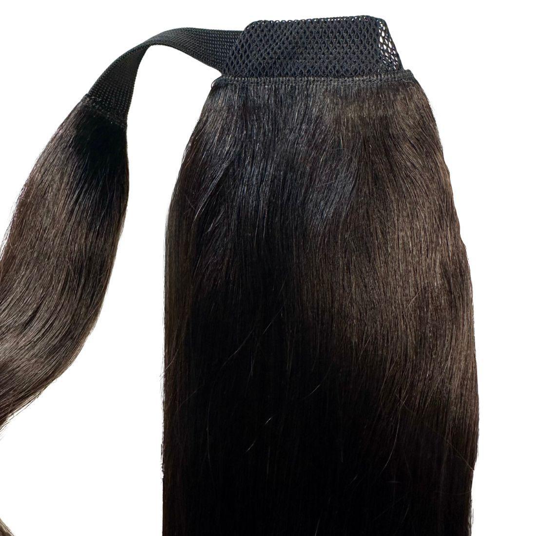 Natural Black 100% Human Hair Ponytail Extension Private Label