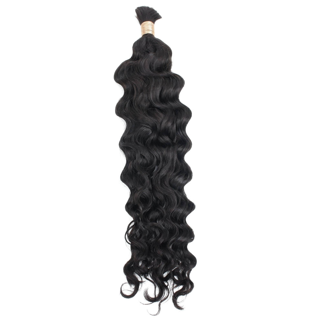Beach Wave Bulk 100% Human Braiding Hair Private Label