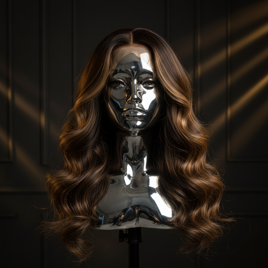 Big Wave Curly Wig - Titanium Mannequin