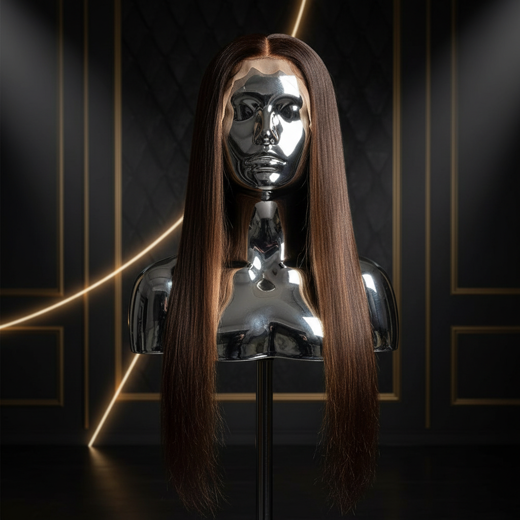 Dark Brown Ginger Blonde Straight