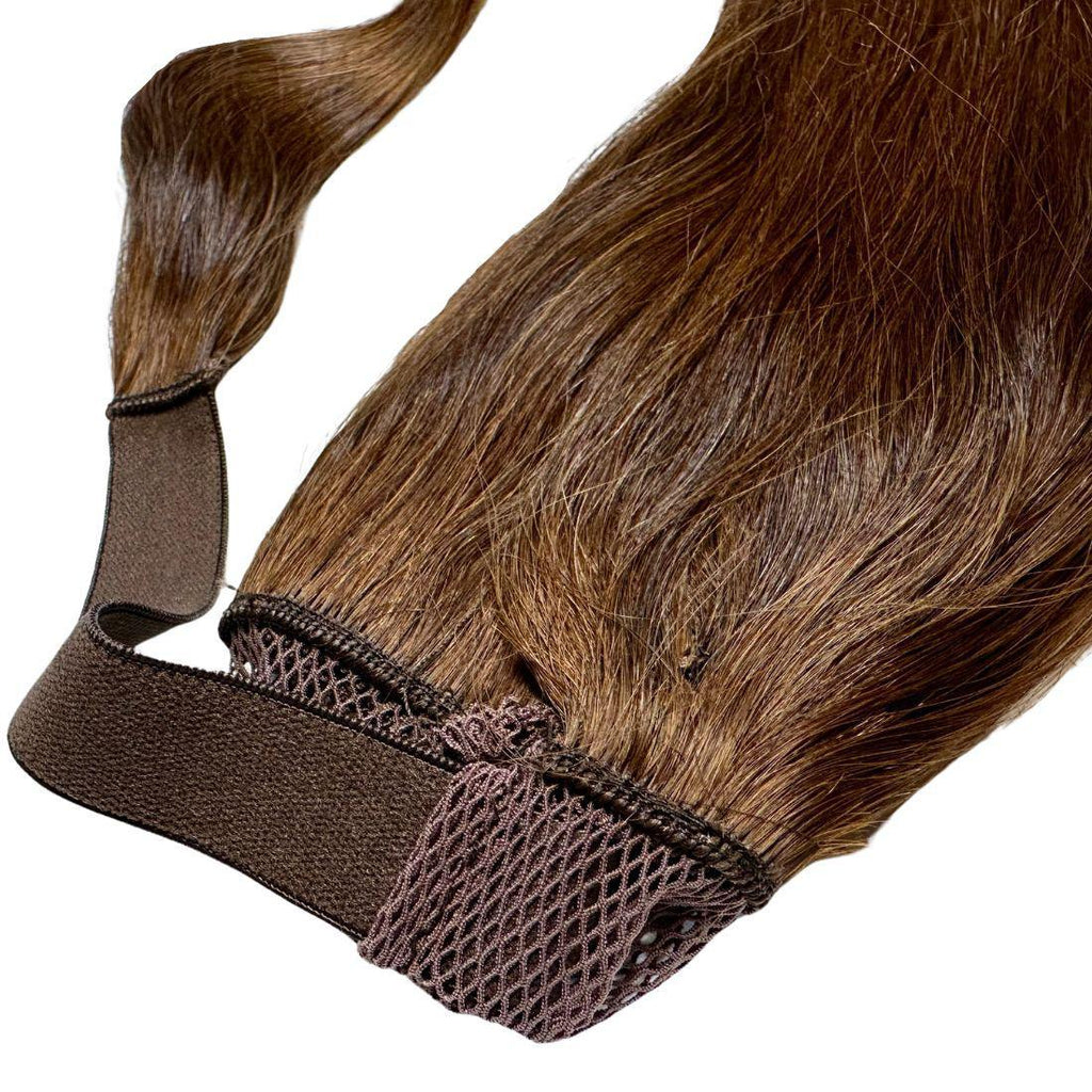 Dark Brown 100% Human Hair Ponytail Extension Private Label