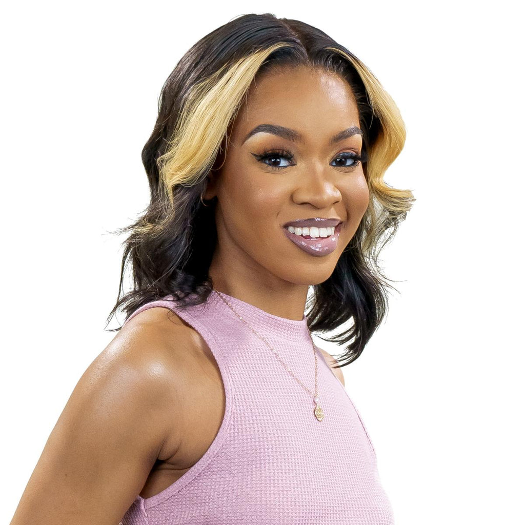 Honeycomb 13x4 Transparent Lace Front 100% Human Hair Bob Wig Private Label