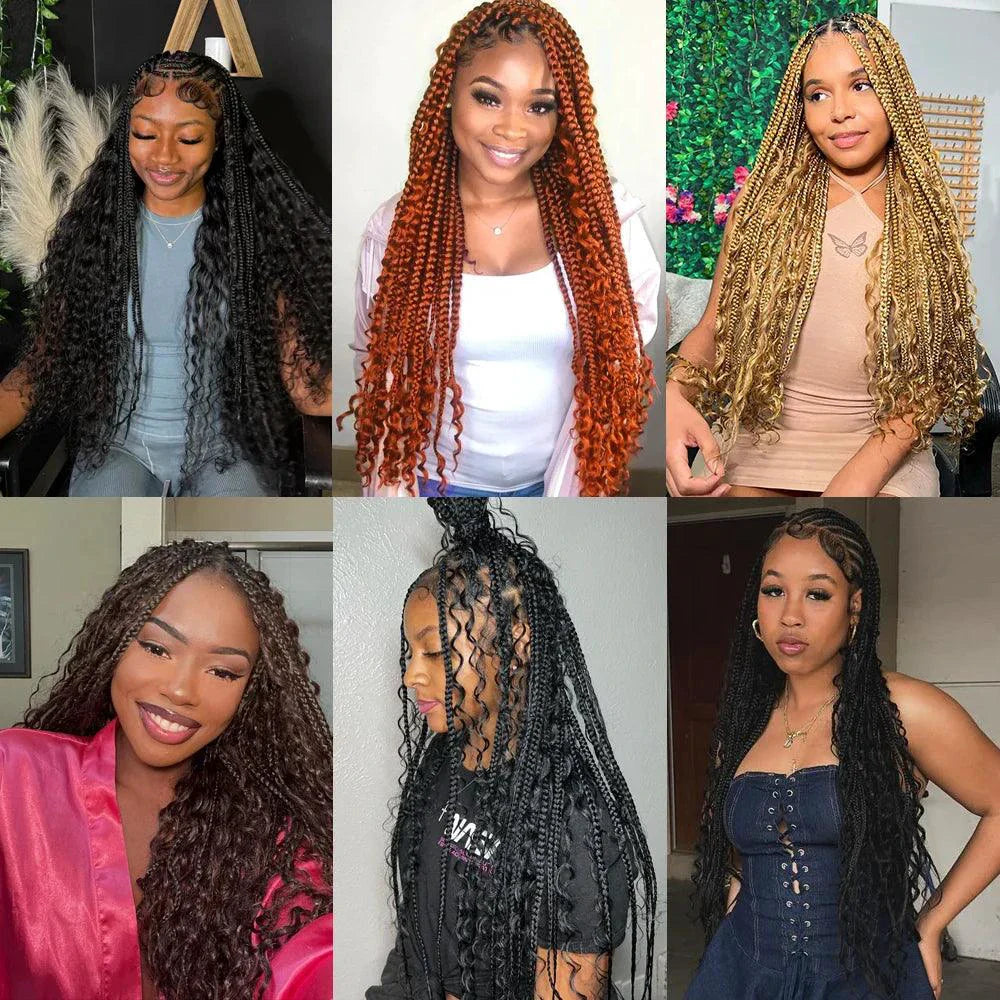Human Hair 20" Braiding Bundle - Deep Wave Highlight P4/27 for Gorgeous Styles MANDOTOS