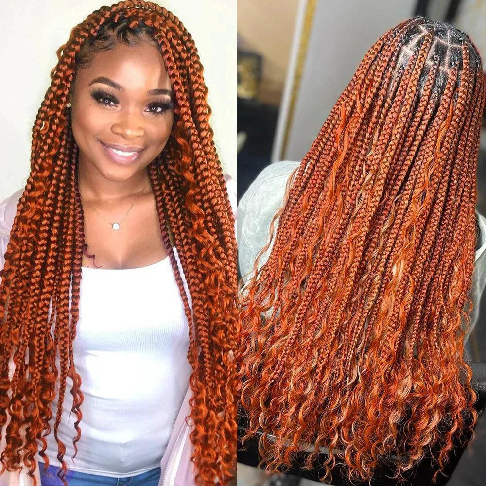 Human Hair 20" Braiding Bundle - Deep Wave Highlight P4/27 for Gorgeous Styles MANDOTOS