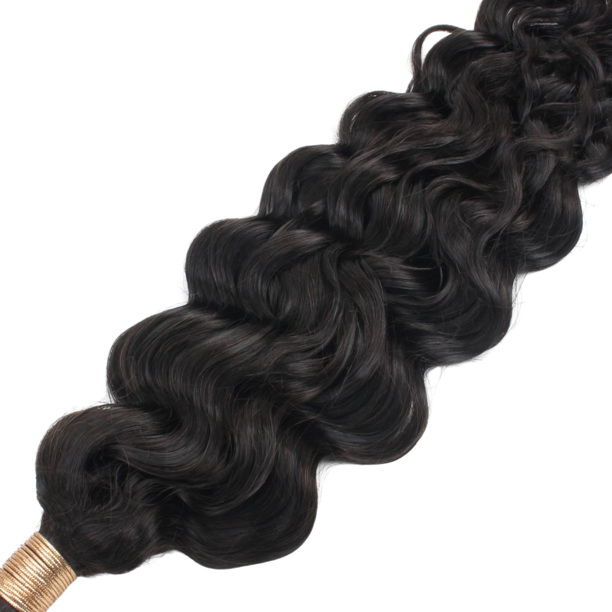 Beach Wave Bulk 100% Human Braiding Hair Private Label