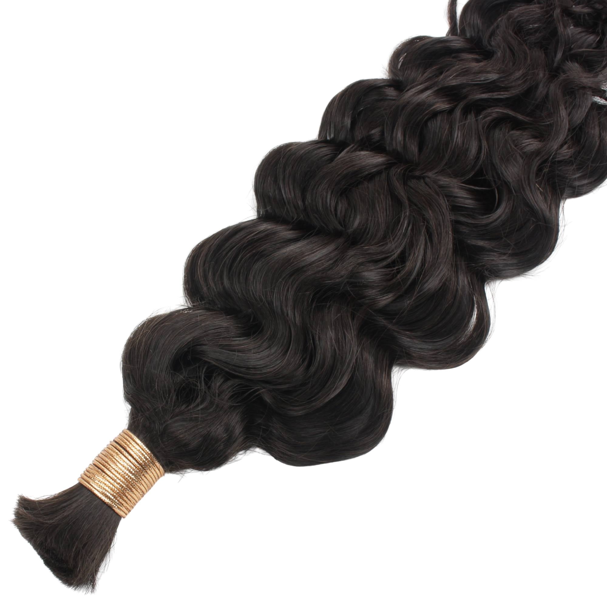 Beach Wave Bulk 100% Human Braiding Hair Private Label