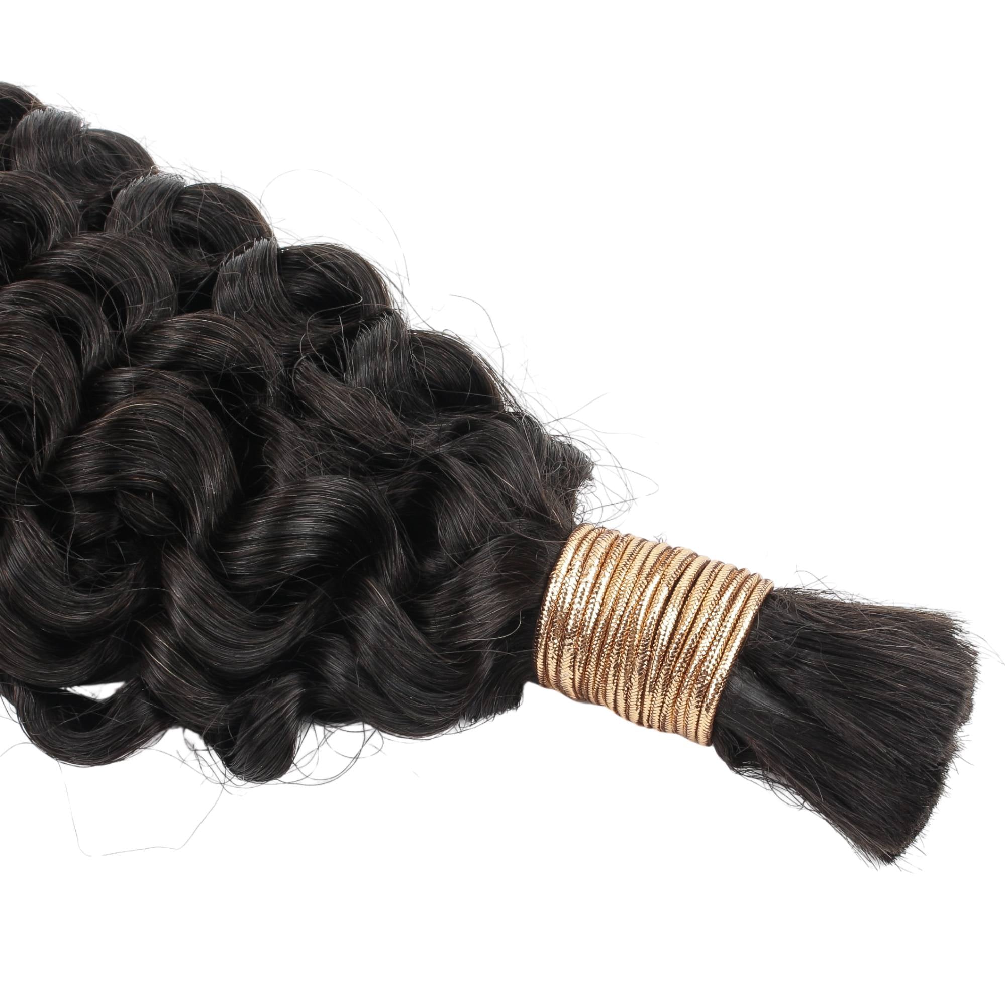 Water Wave Bulk 100% Human Braiding Hair Private Label