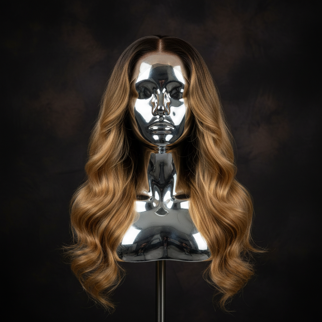 Raw Charlotte Glueless 5x5 HD Lace Wig on titanium mannequin head