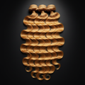 Honey Blonde Body Wave 100% Human Hair Bundles luxury stack display