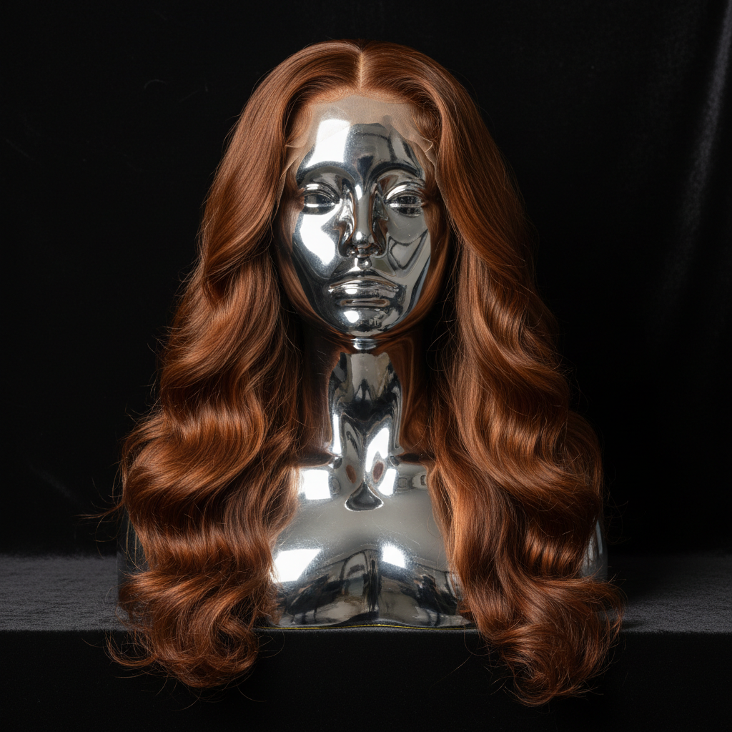 Raw Tempest Glueless 5x5 HD Lace Wig on titanium mannequin head
