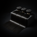 Brazilian Straight 100% Human Hair Bundles luxury stack display
