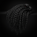 Burmese Curly 100% Human Hair Bundles luxury stack display