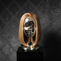 Blonde Straight Bob 13x4 Transparent Lace Wig on titanium mannequin head