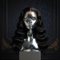 Deep Wave 13x4 HD Lace Front Wig on titanium mannequin head