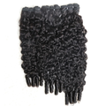 Burmese curly virgin hair bundles 1B natural black