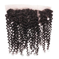 Kinky Curly 13x4 Transparent Lace Human Hair Frontal Private Label
