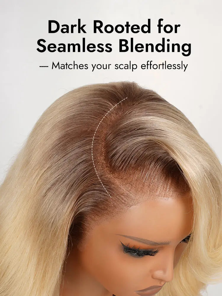 New Money - Blonde Balayage with Light Brown Hair 13x4  Lace Front Wig The Hair Plug