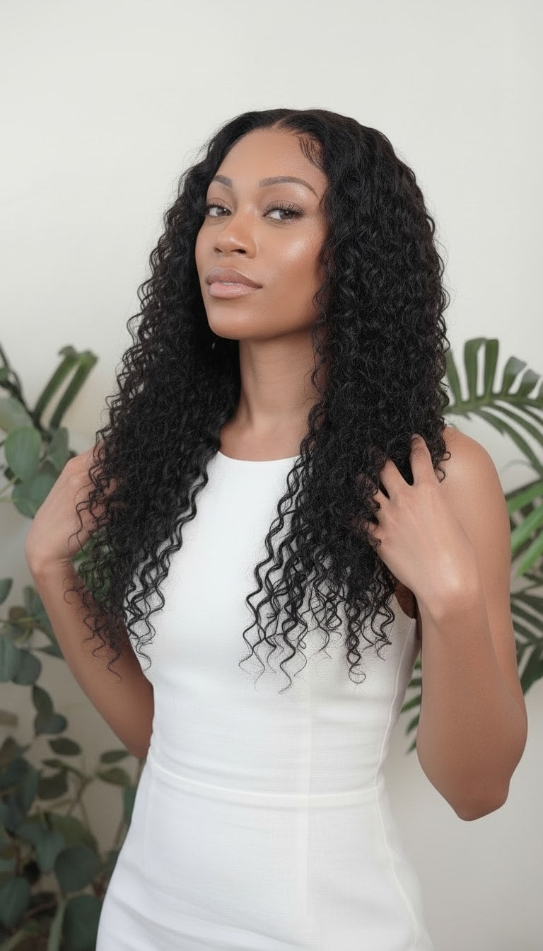 Water Curly Wefted Bundle Fula Beauty