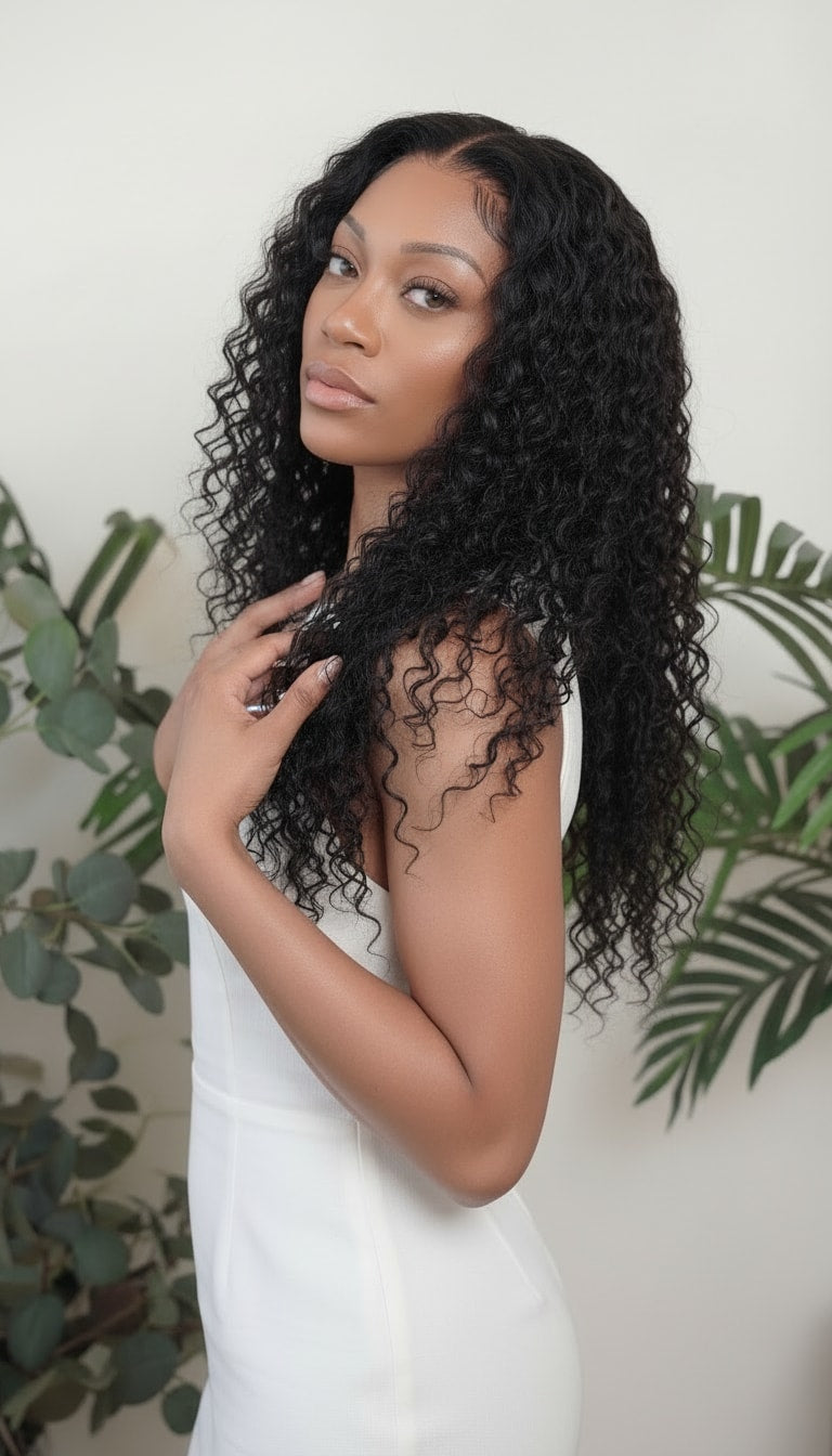 Water Curly Wefted Bundle Fula Beauty