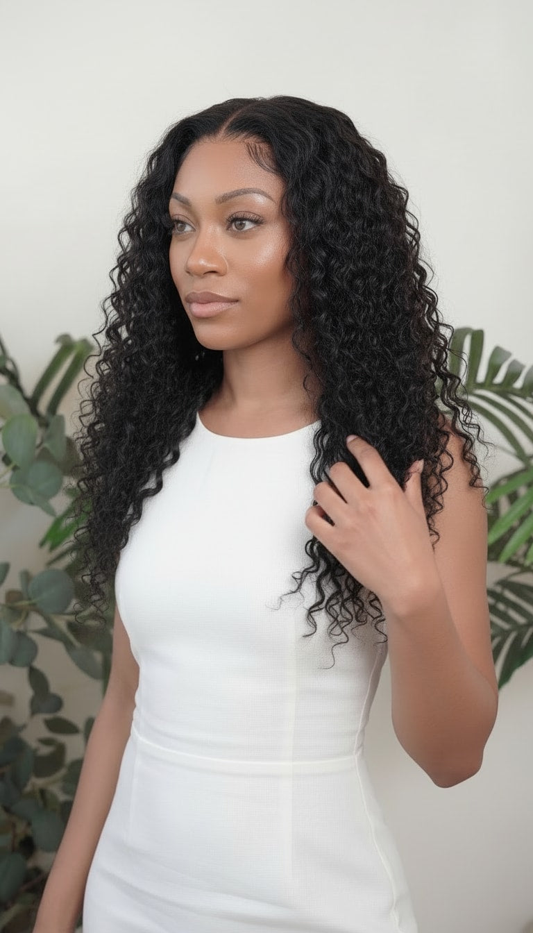 Water Curly Wefted Bundle Fula Beauty