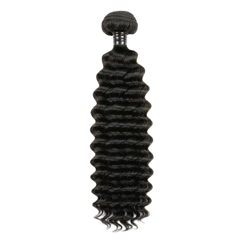 Black Deep Wave Raw Cuticle Aligned Human Brazilian Unprocessed Hair Bundle 18 Inches Zernabella
