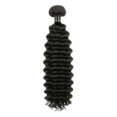 Black Deep Wave Raw Cuticle Aligned Human Brazilian Unprocessed Hair Bundle 18 Inches Zernabella