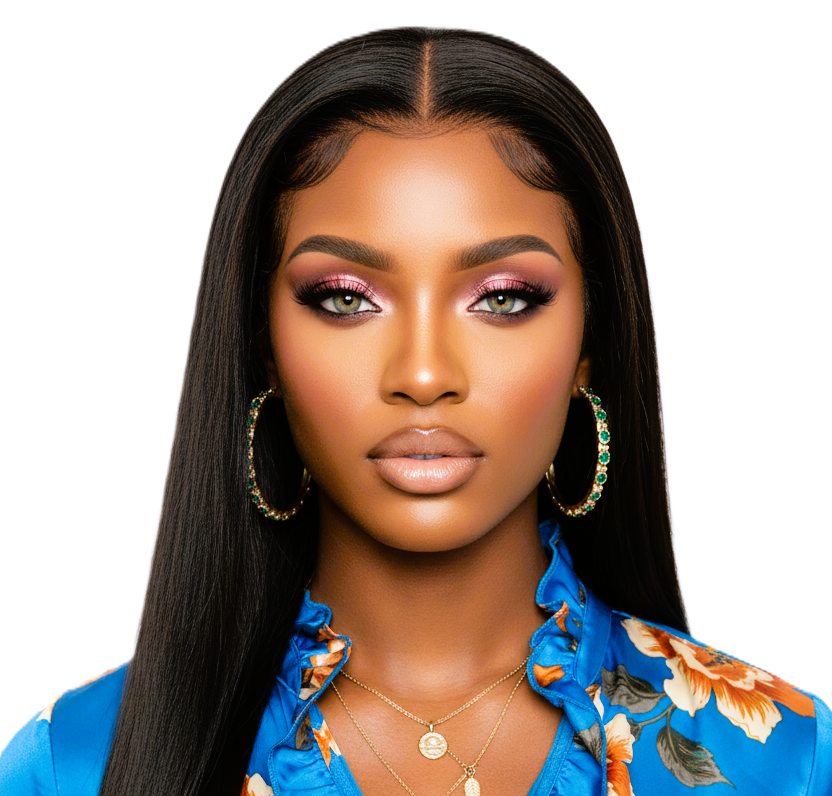 Dark Brown 24' Transparent Glueless Full HD Lace Wigs Straight Frontal Peruvian Hair Wigs