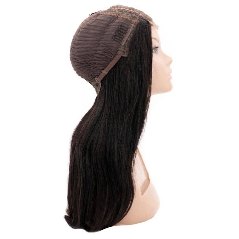 Straight 4x4 Transparent Lace 100% Human Hair Closure Wig Private Label