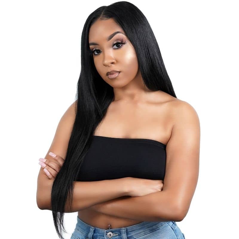 Straight U Part 100% Human Hair Wig Private Label