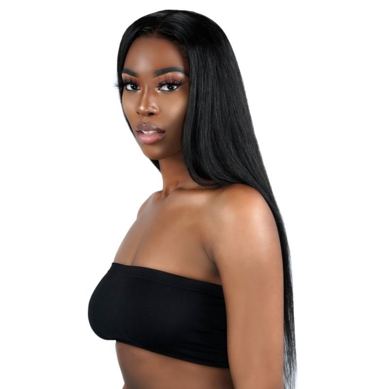 Straight 13x4 Transparent Lace Front Human Hair Wig Private Label